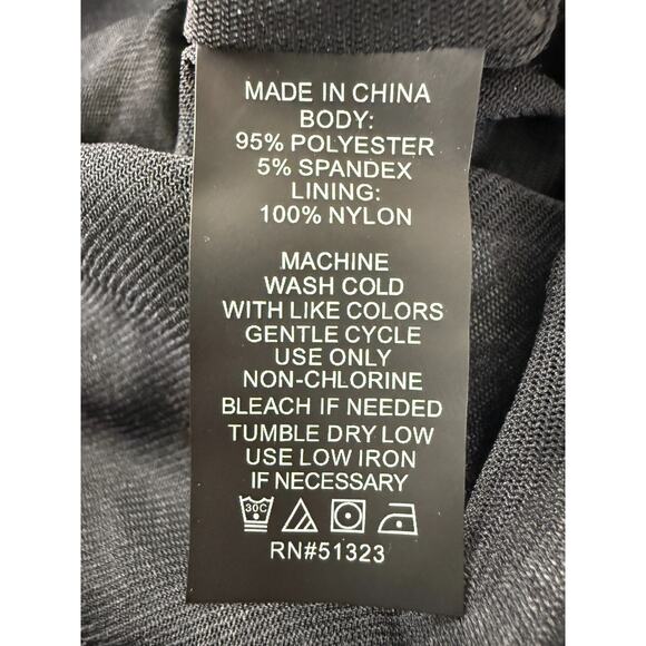 Vince Camuto Size XS Dark Floral Lace Peplum Top Black Sleeveless Pullover Lined - Picture 5 of 6